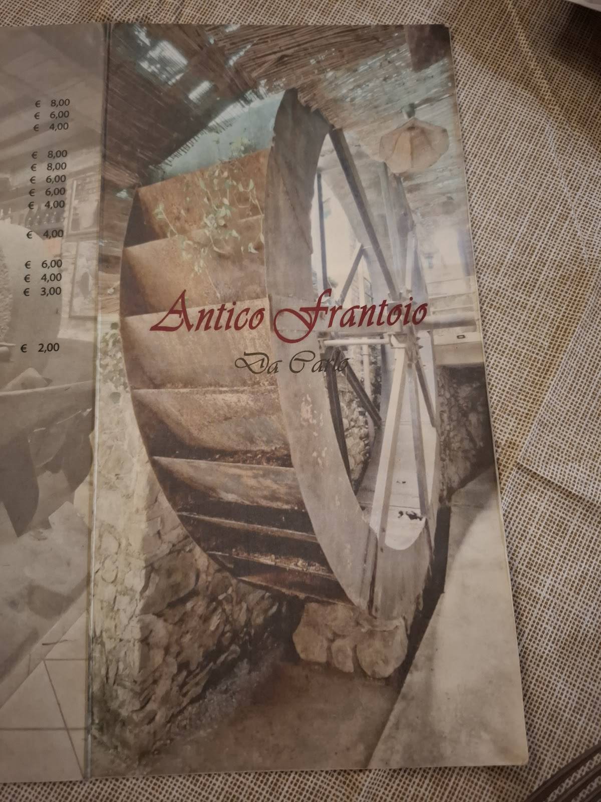 Menu di Antico Frantoio 