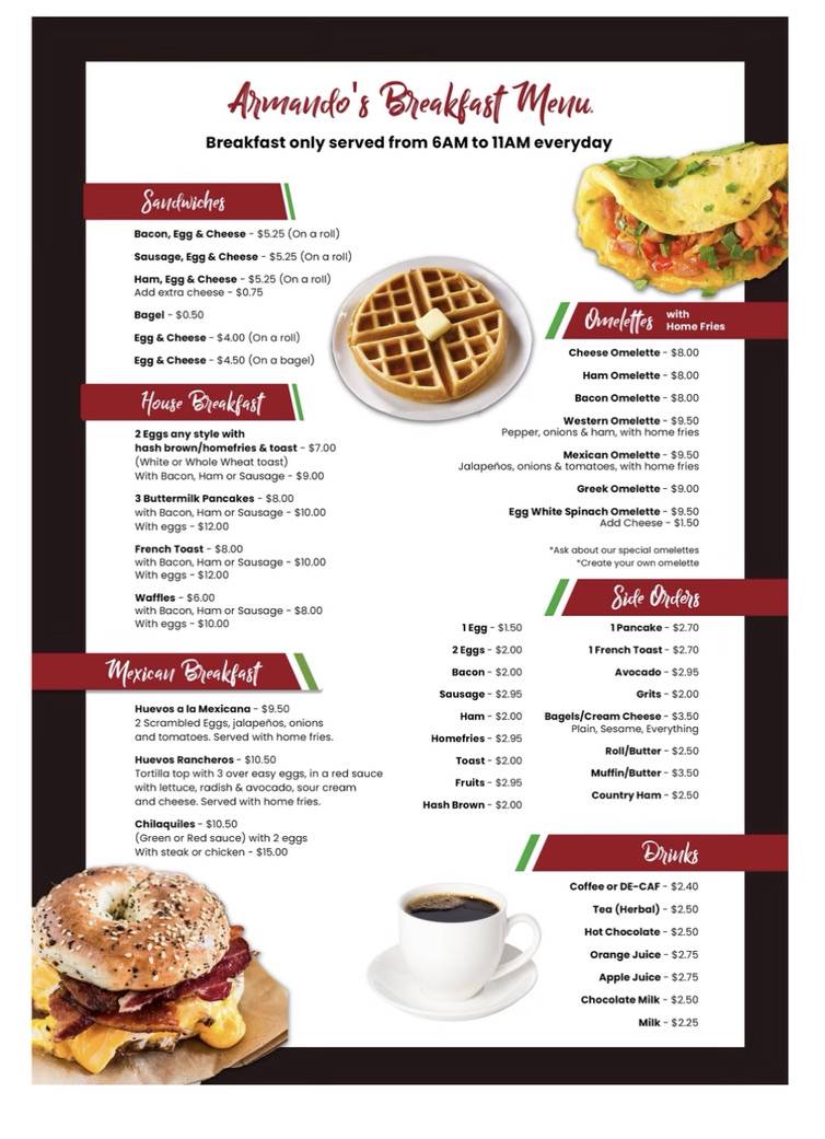 Menu at Armando’s Pizza Zebulon pizzeria, Zebulon