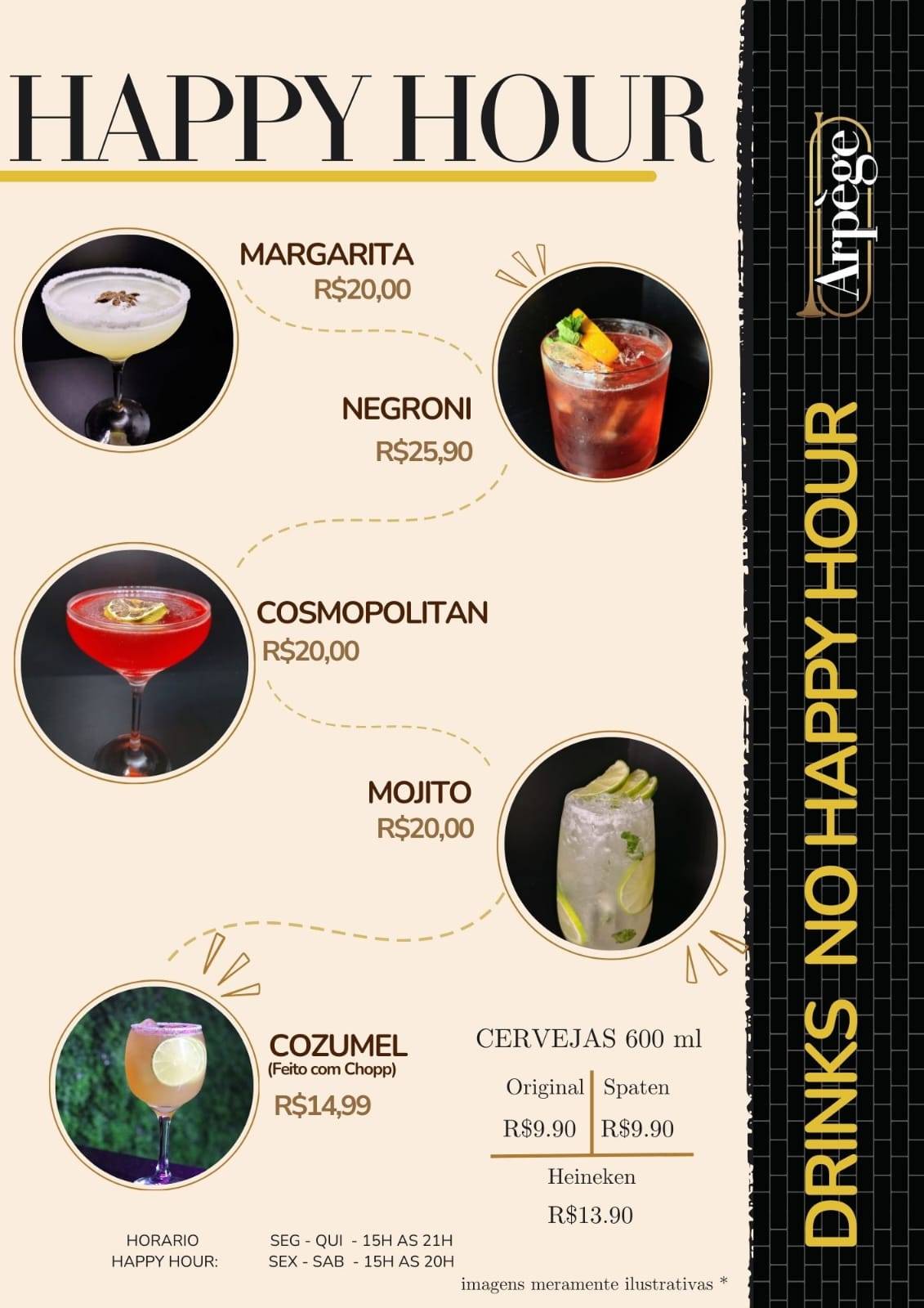 Arpège Bar cardápio
