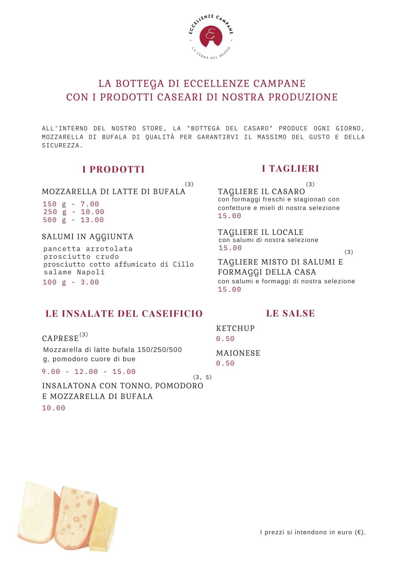 Menu di Eccellenze Campane 