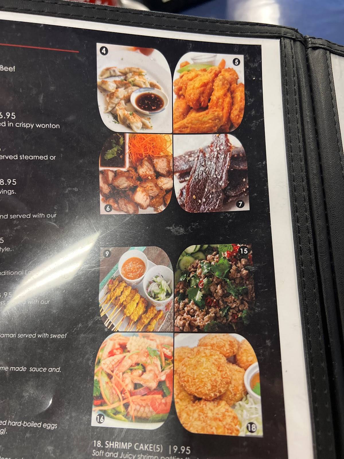 Menu at Asiannights LaoThai Cuisine & Bar, Haltom City