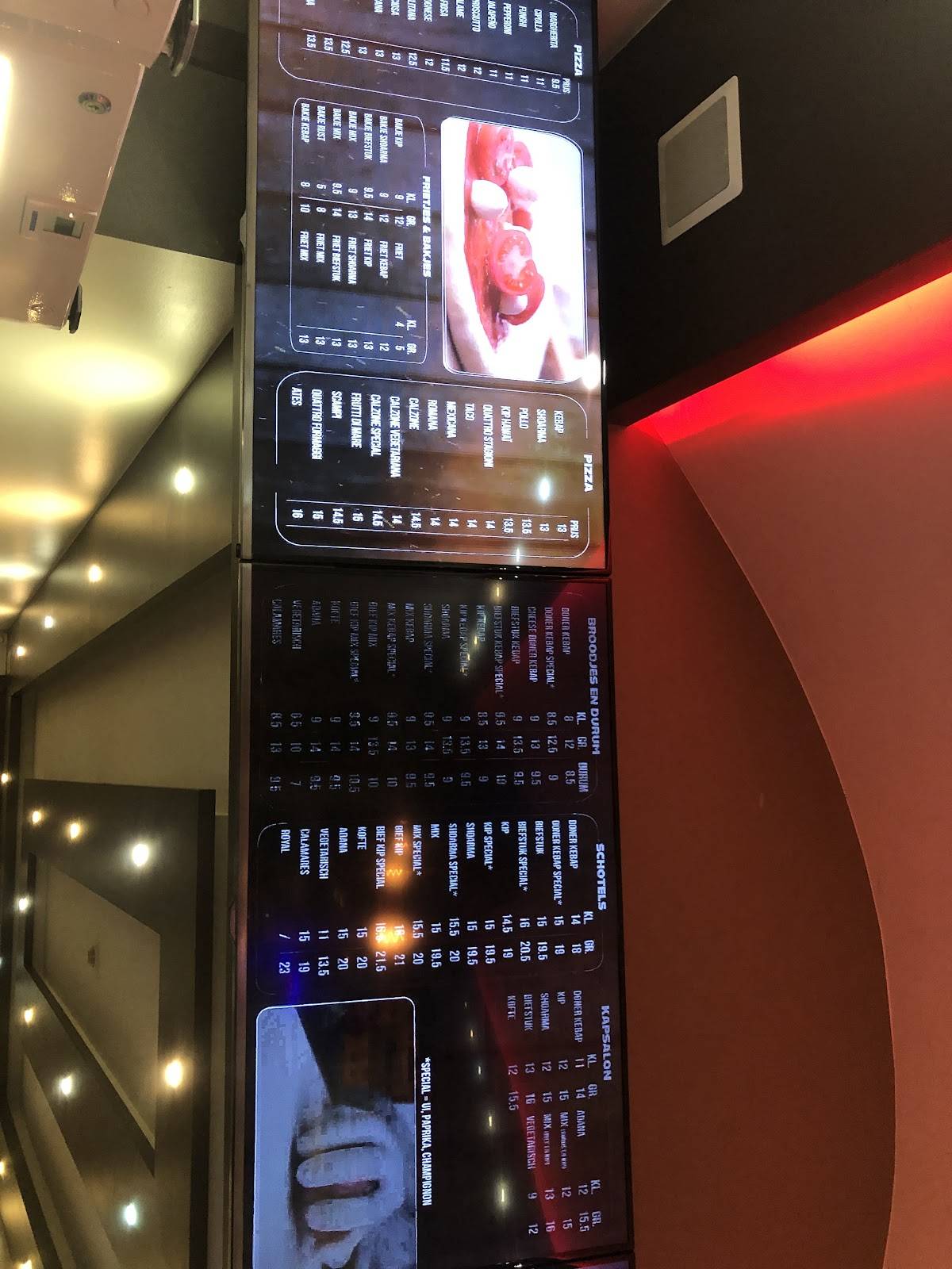 Menu de Ates Kebab