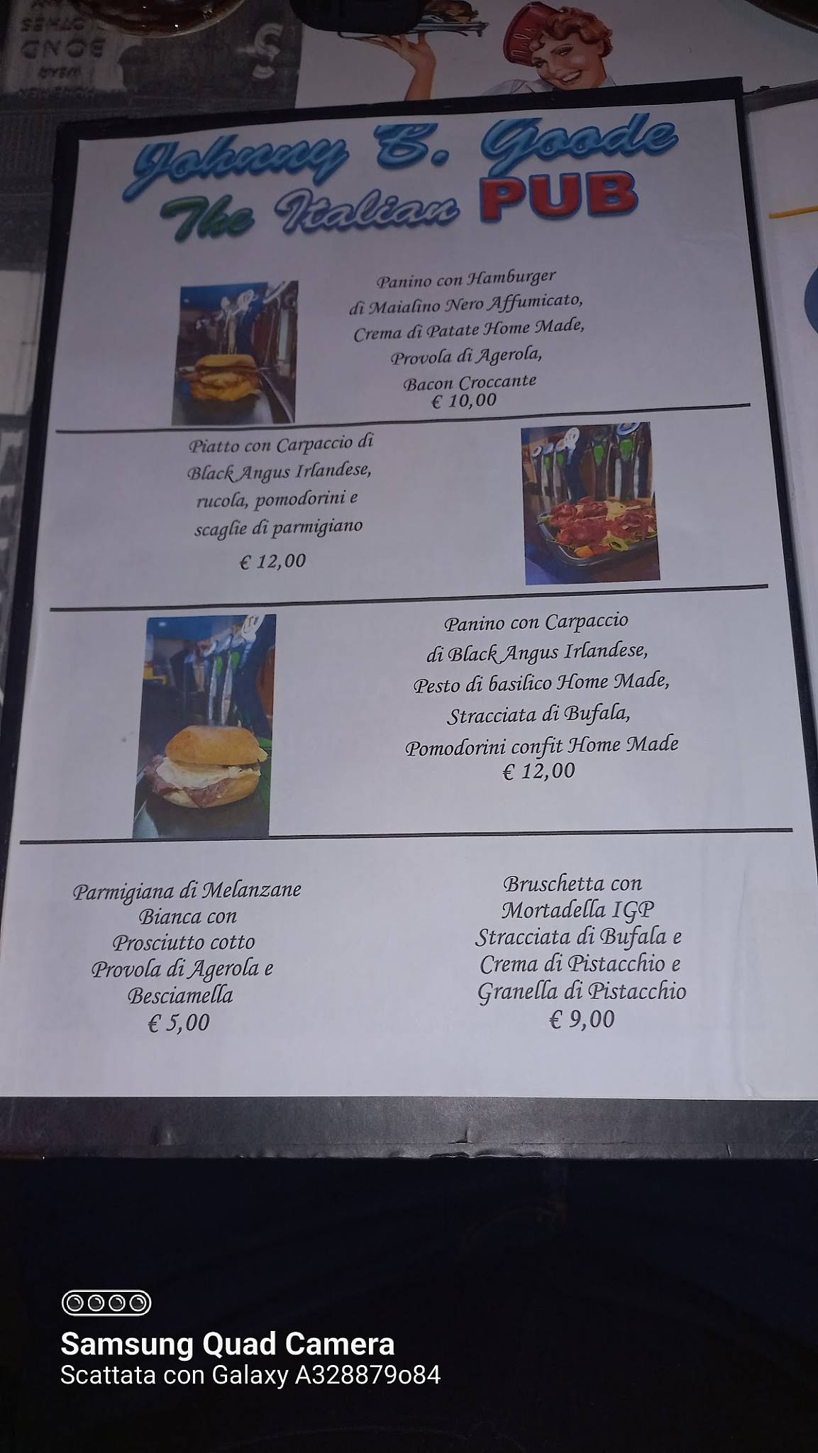 Menu di Johnny B. Goode 