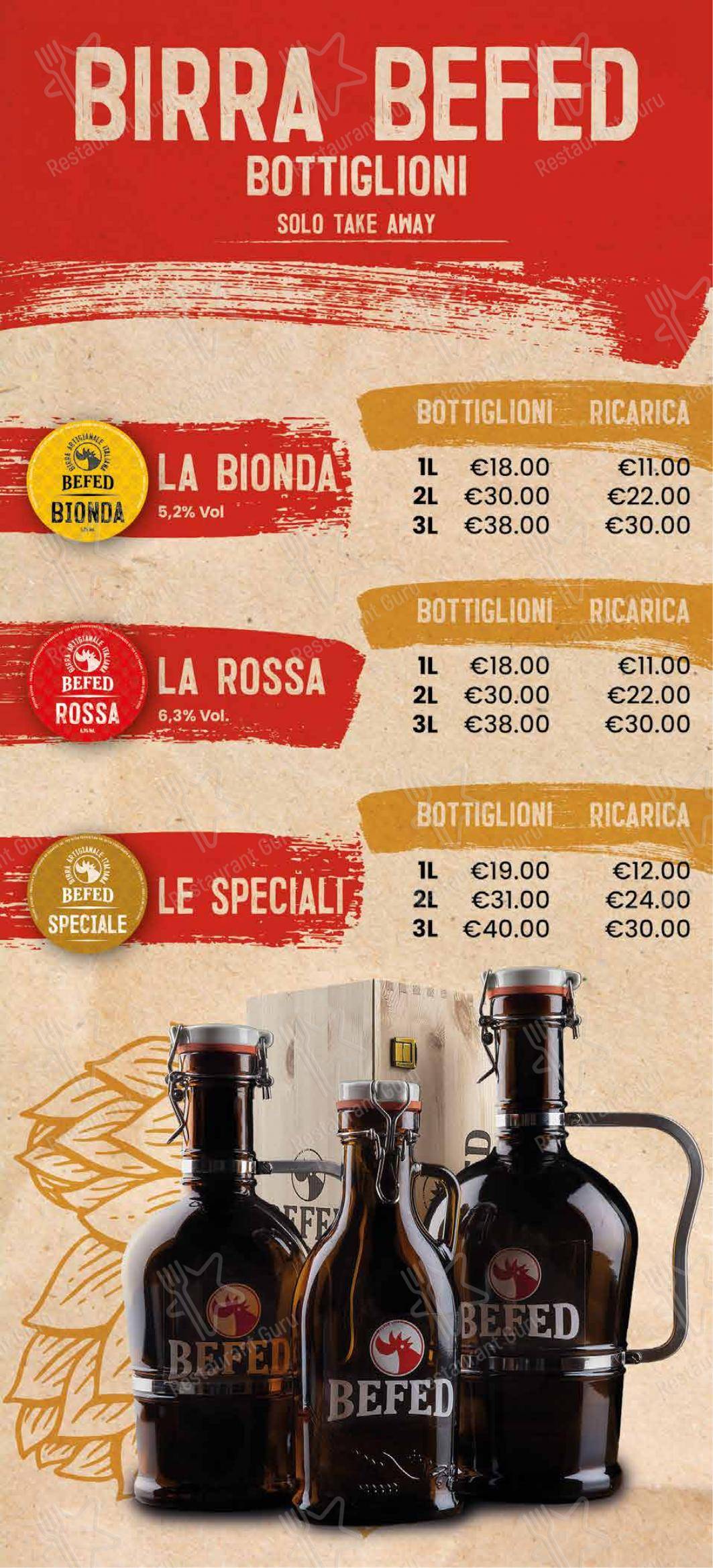 Menu per BEFED Rimini in Rimini