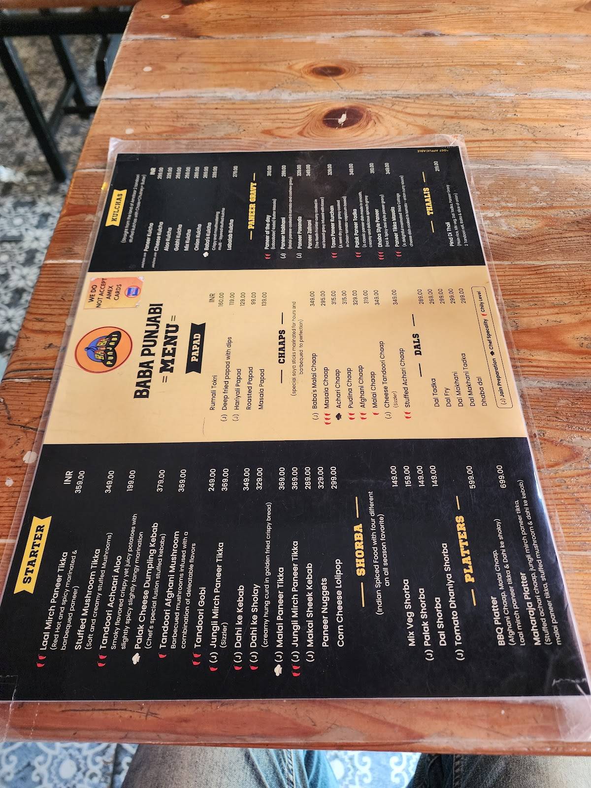 Baba Punjabi – Authentic Punjabi Dhaba & Best Punjabi restaurant in JP Nagar menu