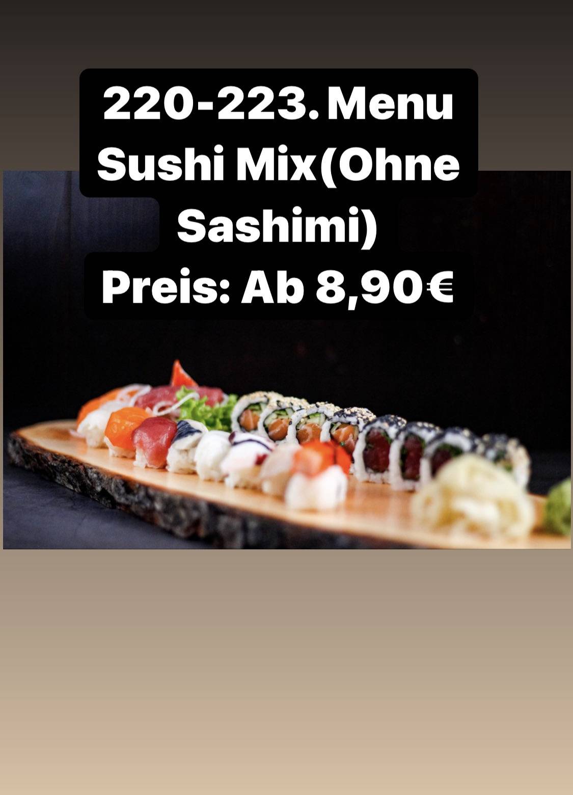 Speisekarte von Shizu Japanisches Restaurant, Bad Neustadt an der Saale