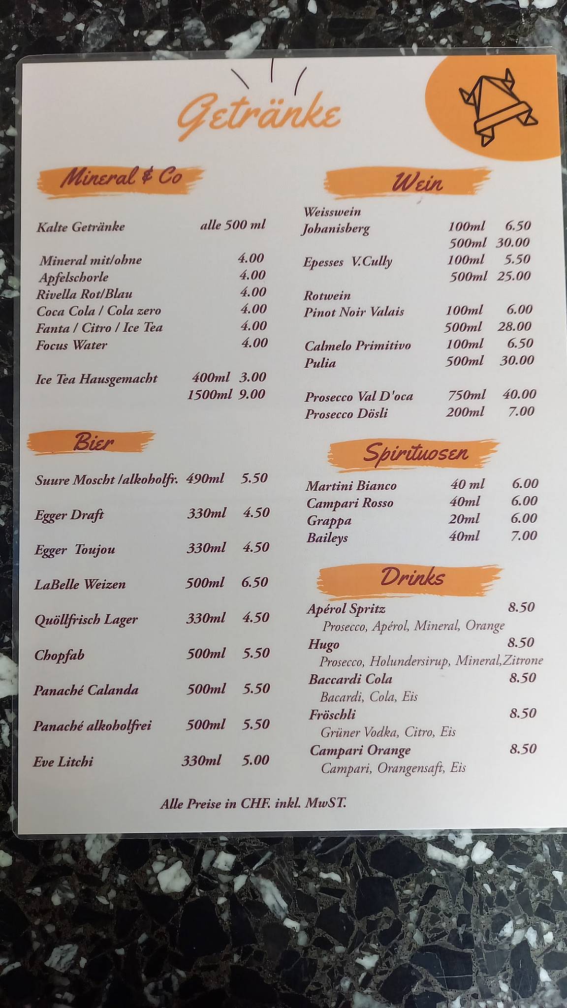 Menu di Badi Beizli 