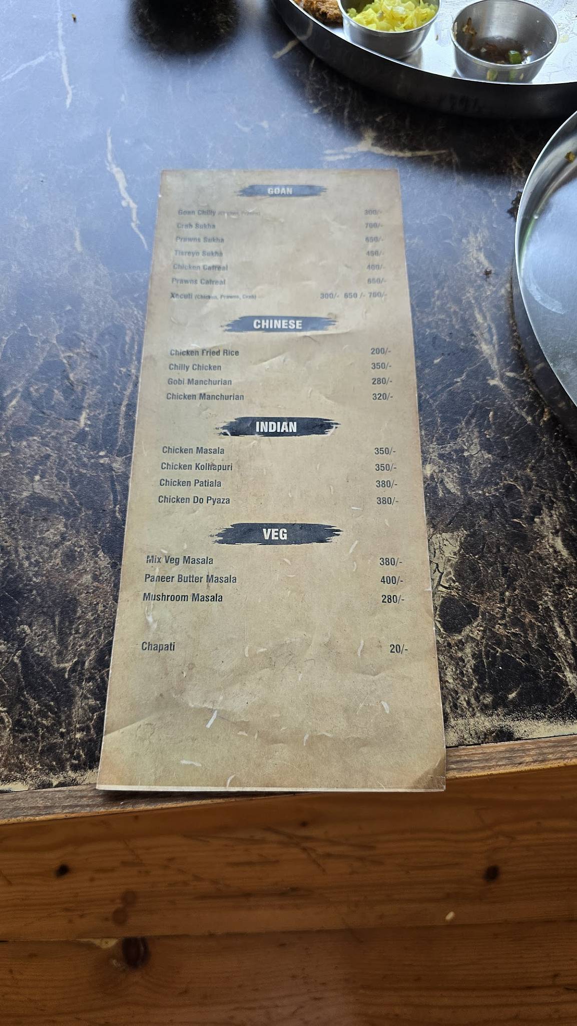 Lazy Fish Restaurant menu