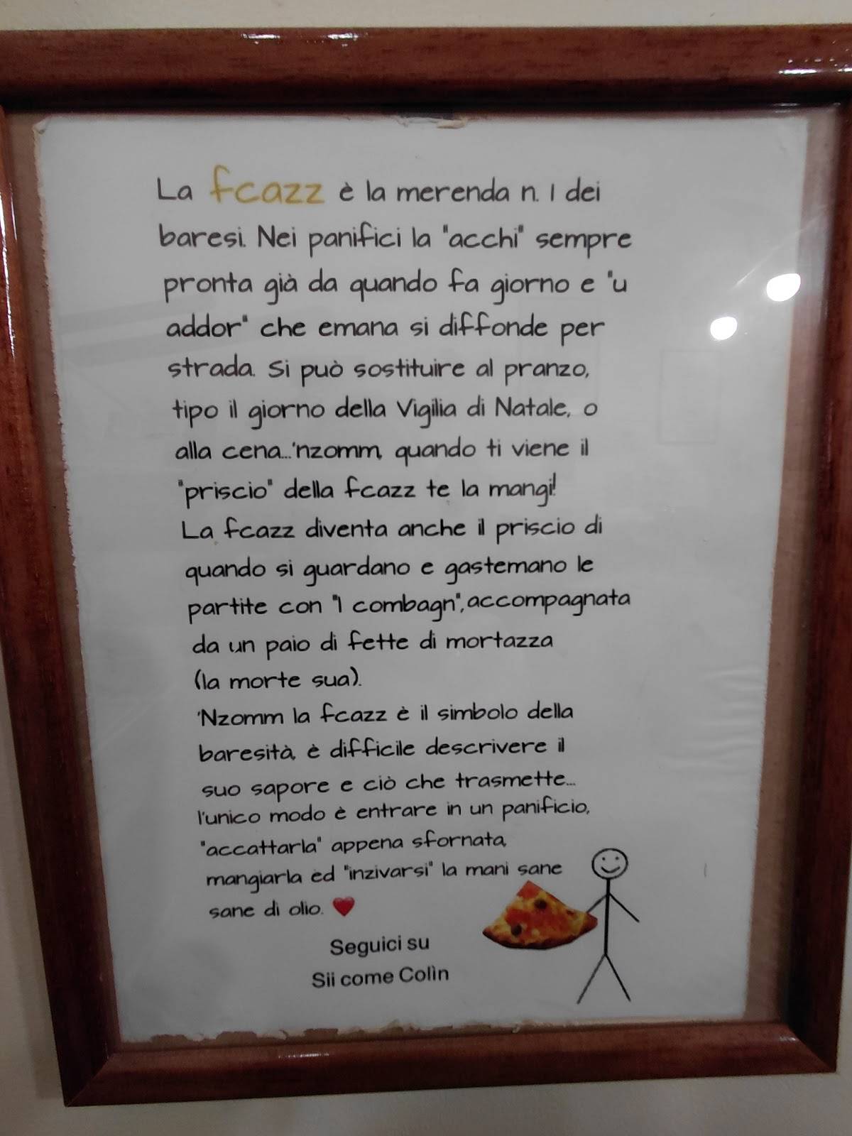 Menu di Panificio Santa Rita 
