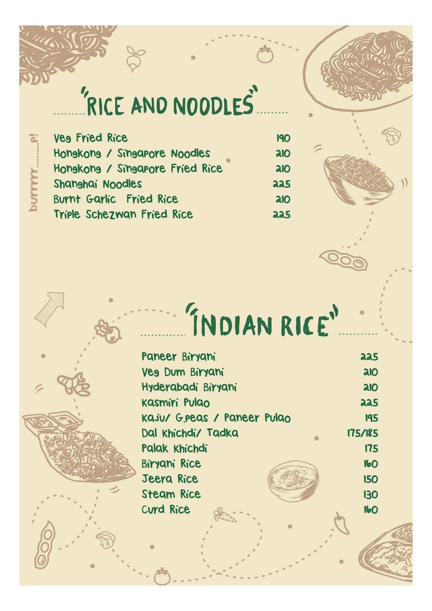 Nandan Pure Veg Restaurant menu