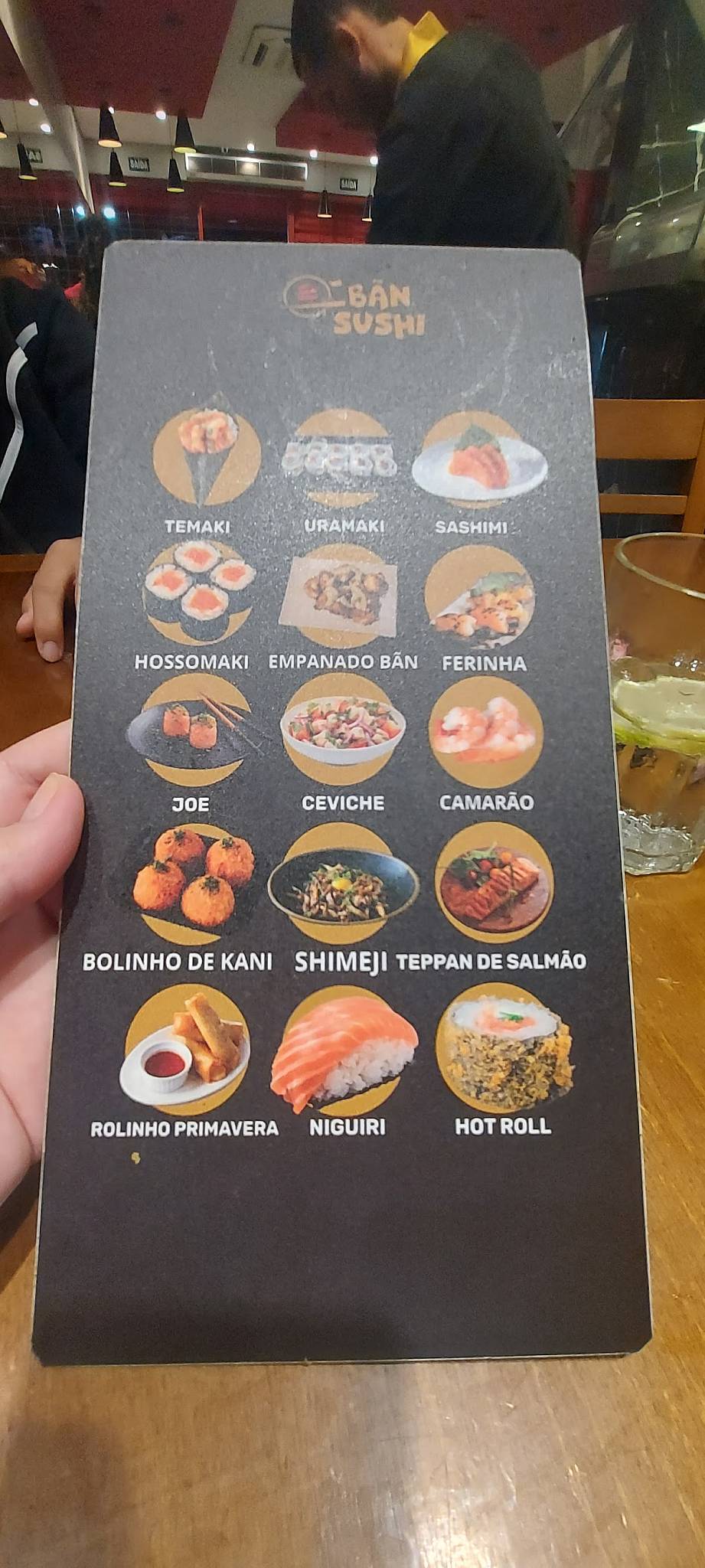 Bãn Sushi Rio Claro - Temakeria cardápio