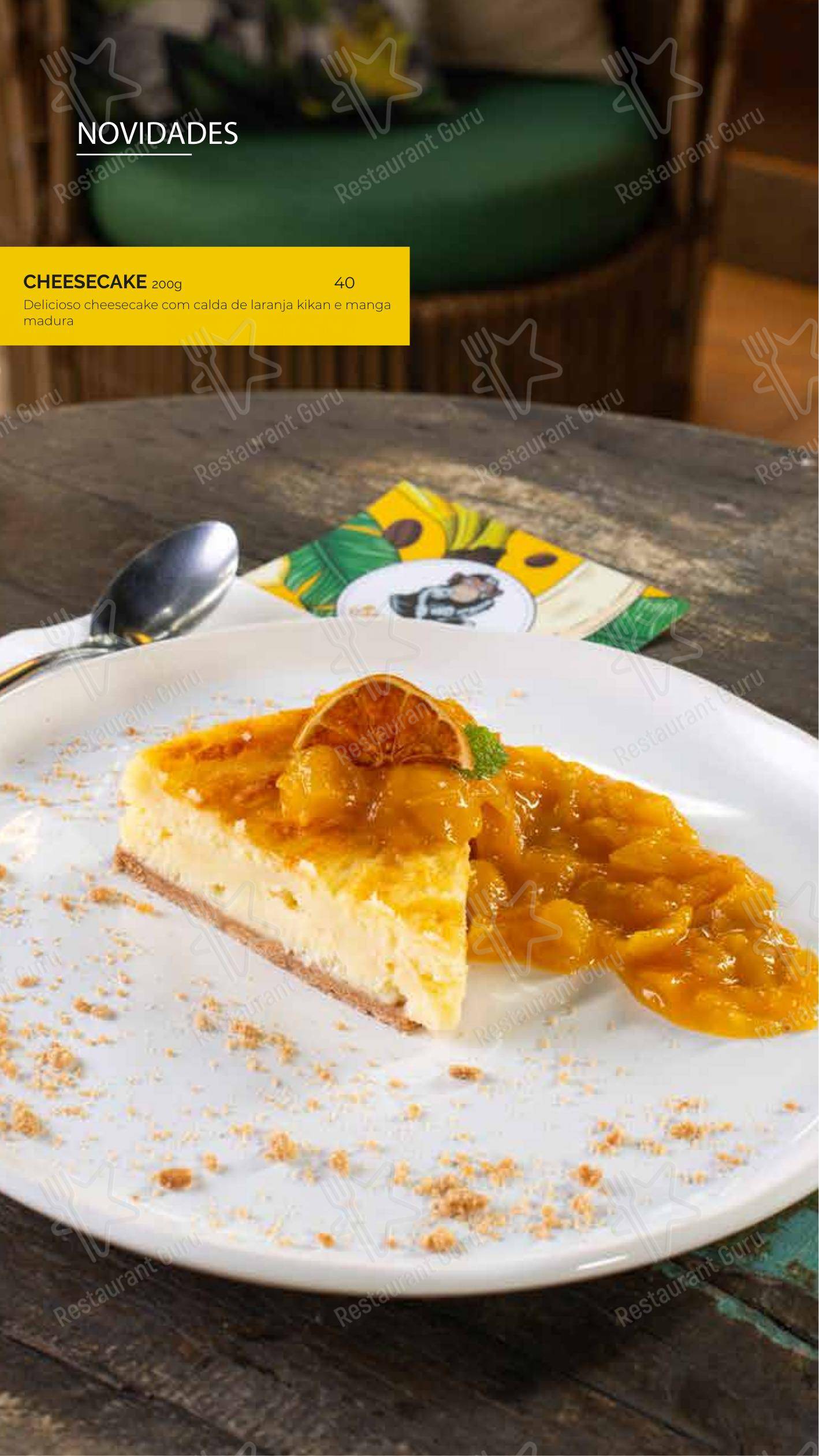 Banana Café Bar em Campinas - Основное меню