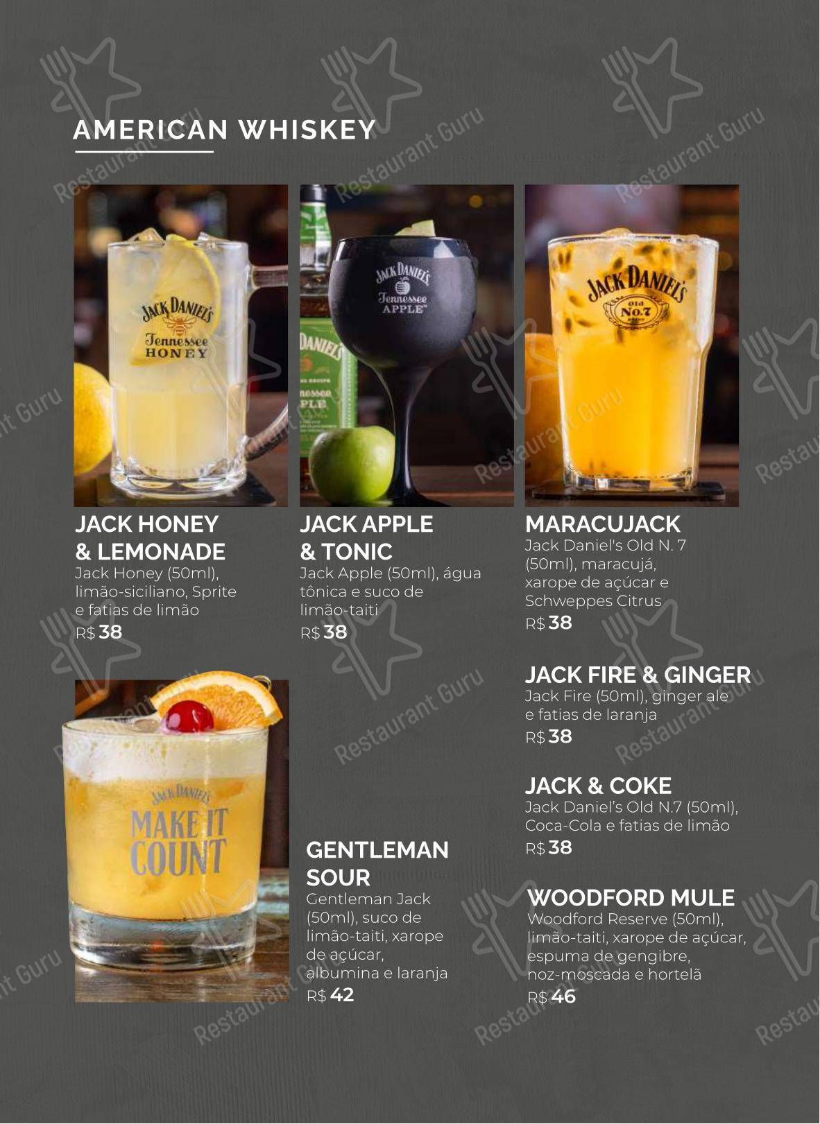 Menu para Banana Café Bar café