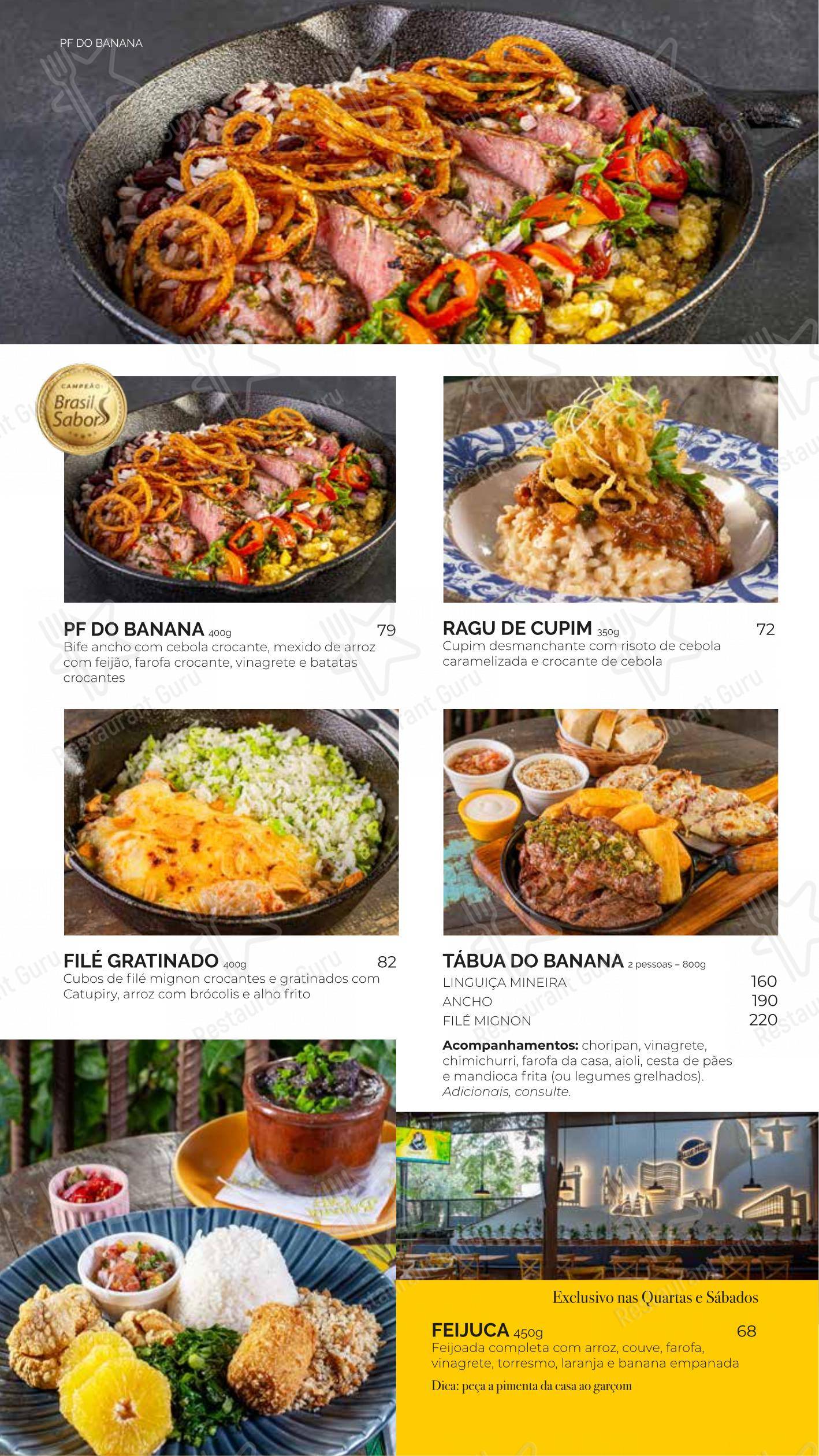 Основное меню para Banana Café Bar café