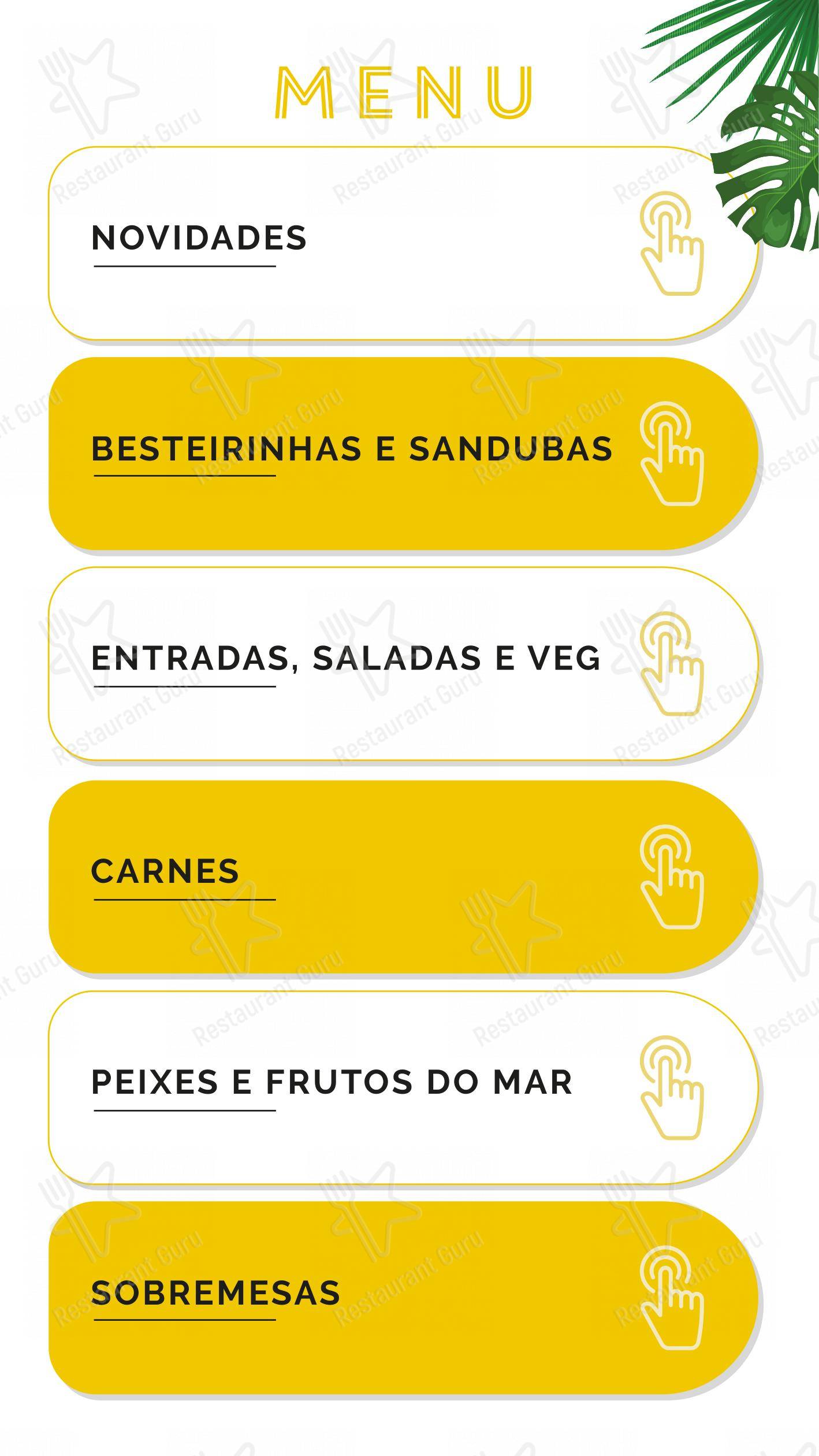 Основное меню para Banana Café Bar em Campinas