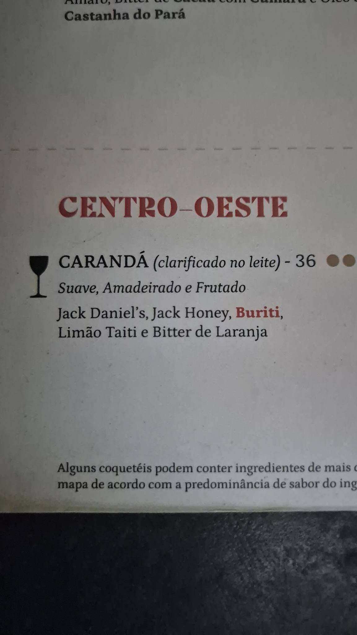 Banqueta Bar - Moema cardápio