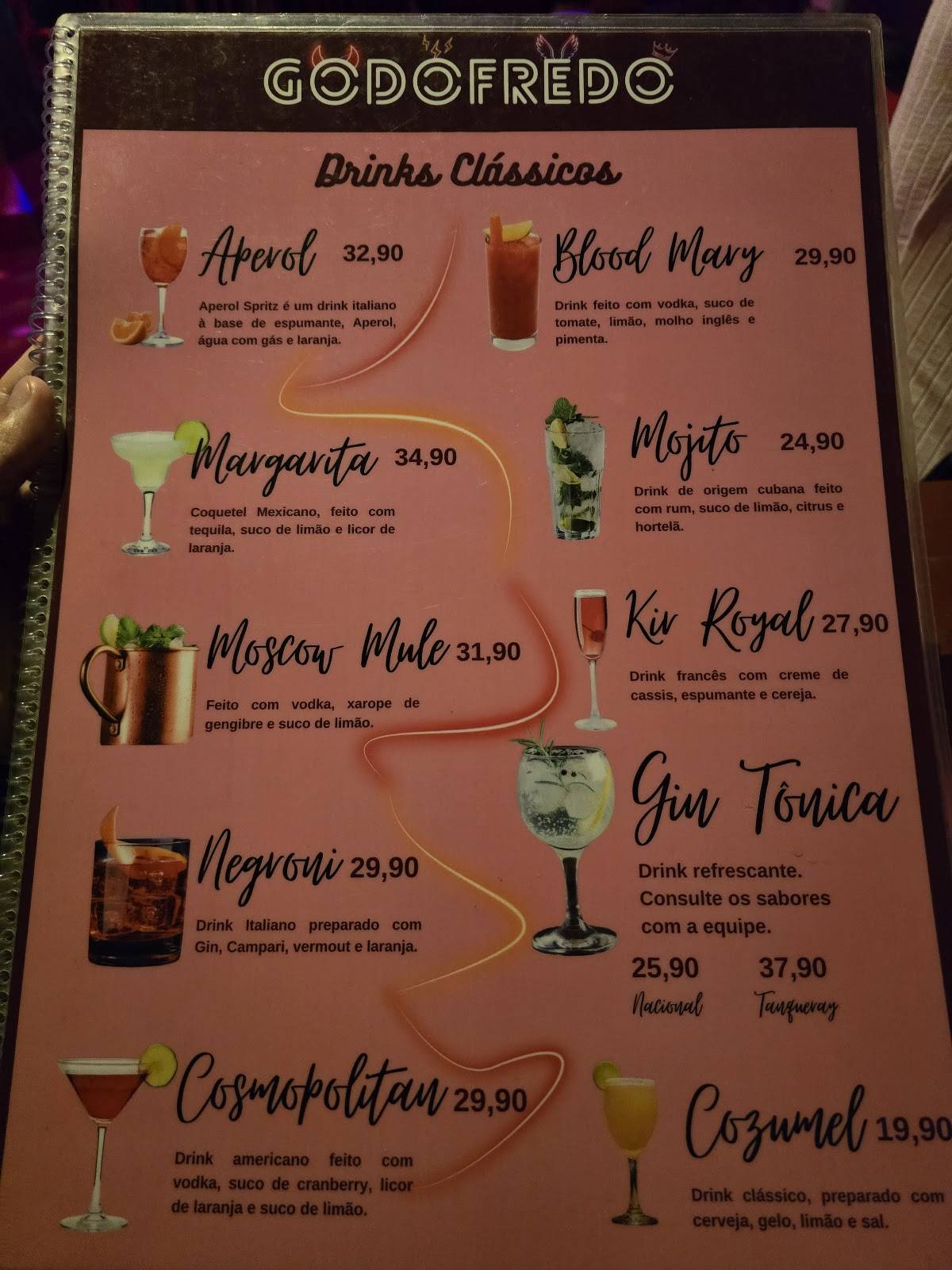 Bar Godofredo cardápio