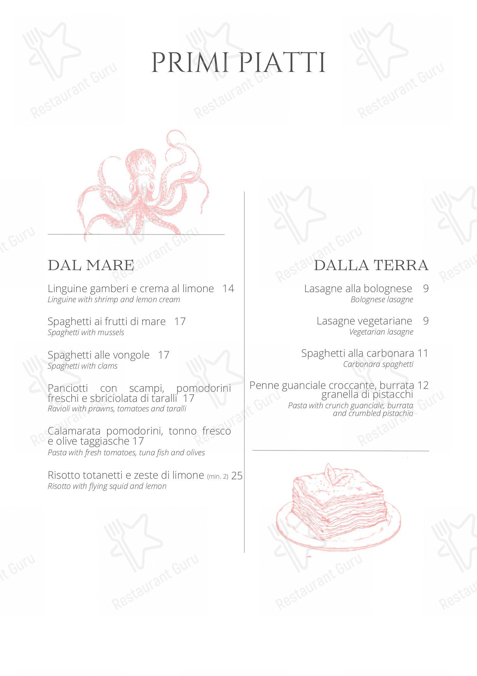 Ristorante Bar Lario in Como - 菜单