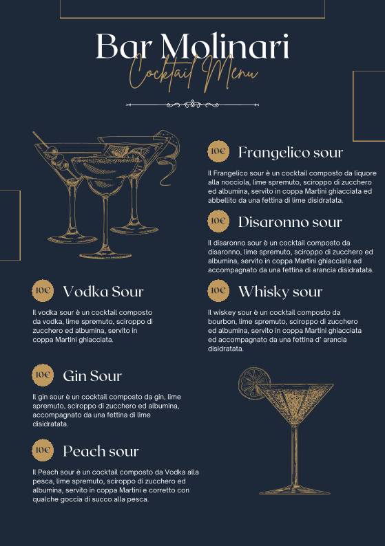 Menu de Bar Molinari