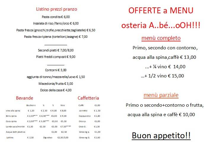 Menu di A.. bè.. OOH!!! 