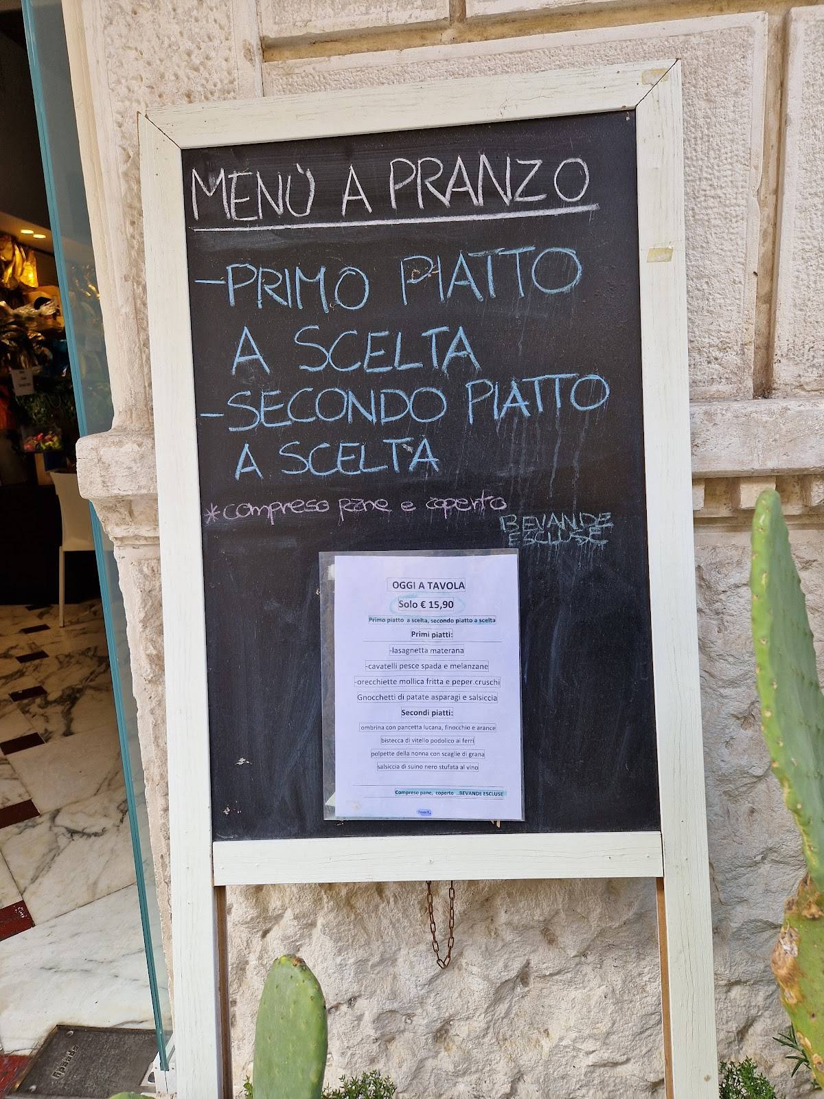 Menu di Bar Piccolo Ristoro 