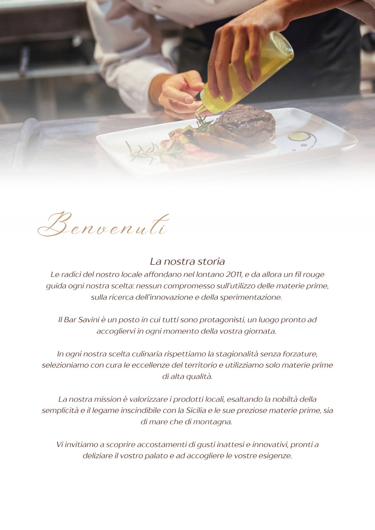 Menu di Bar Savini - Bar Pasticceria Ristorante Pizzeria Gelateria 