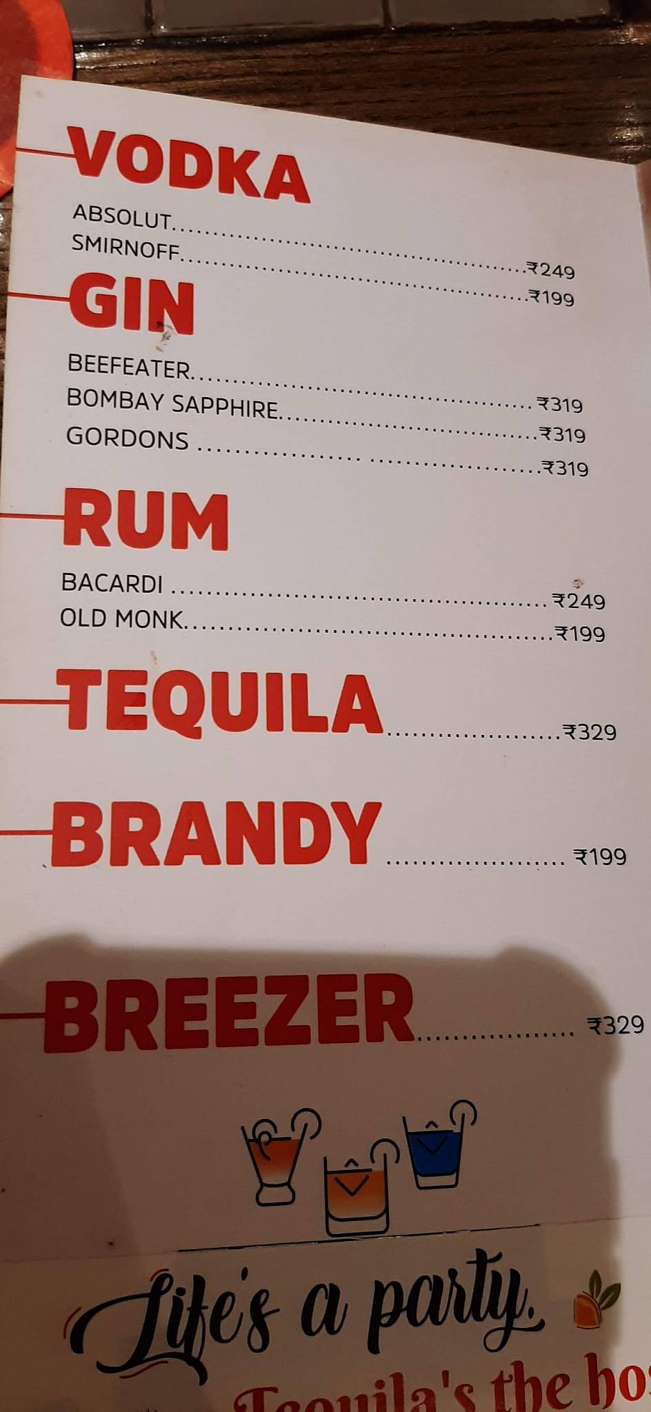 Barbeque Nation - Bandra menu