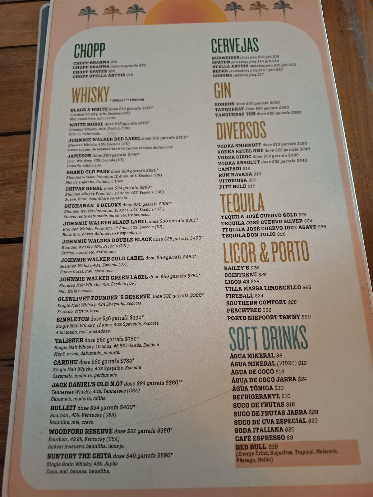 Barchef Boteco cardápio