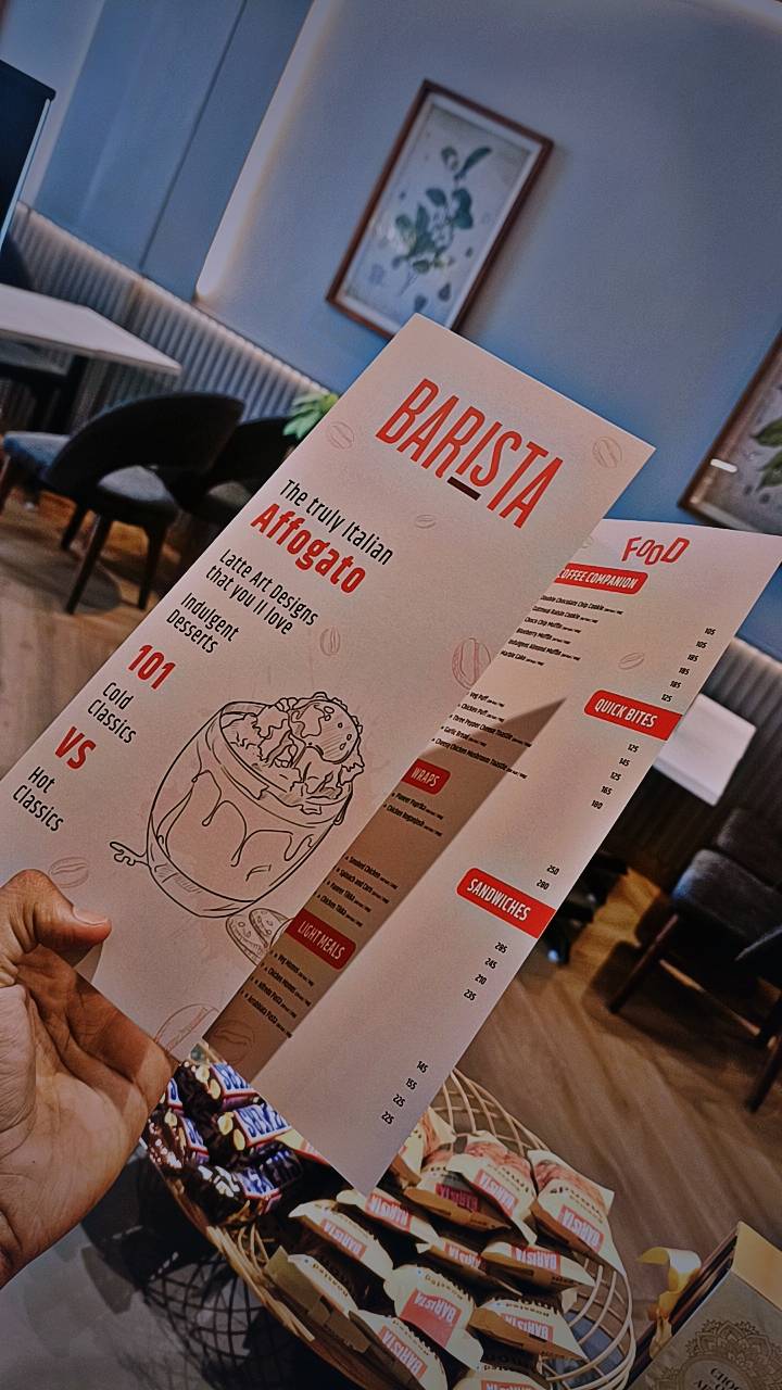 Barista menu