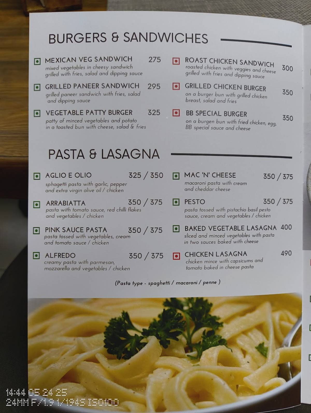 Basil Bakehouse (Rooftop Restaurant & Cafe) menu