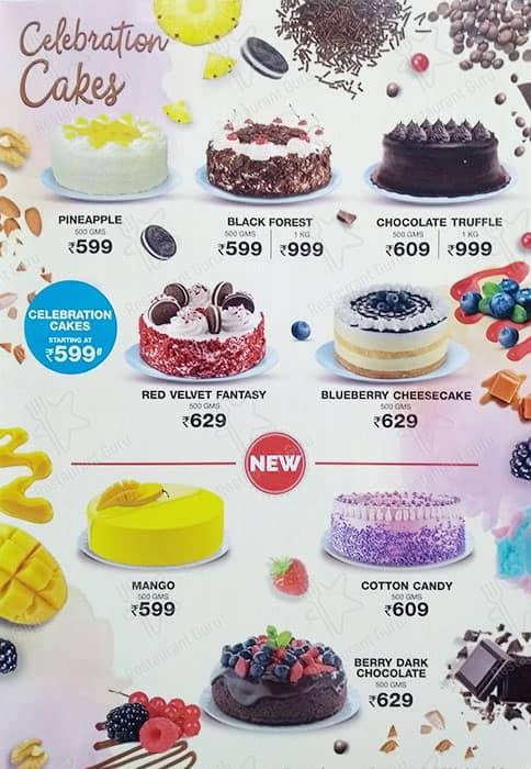 Baskin Robbins - Ice Cream Desserts menu
