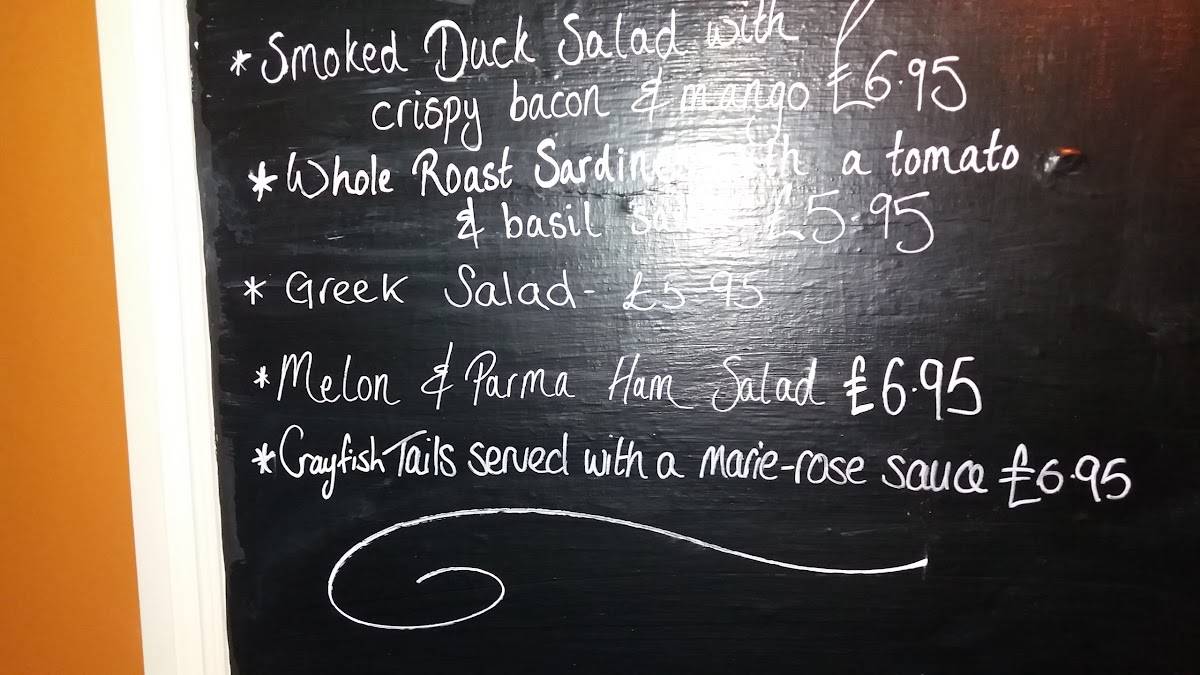 Menu at Bat & Ball pub & bar, Fordingbridge