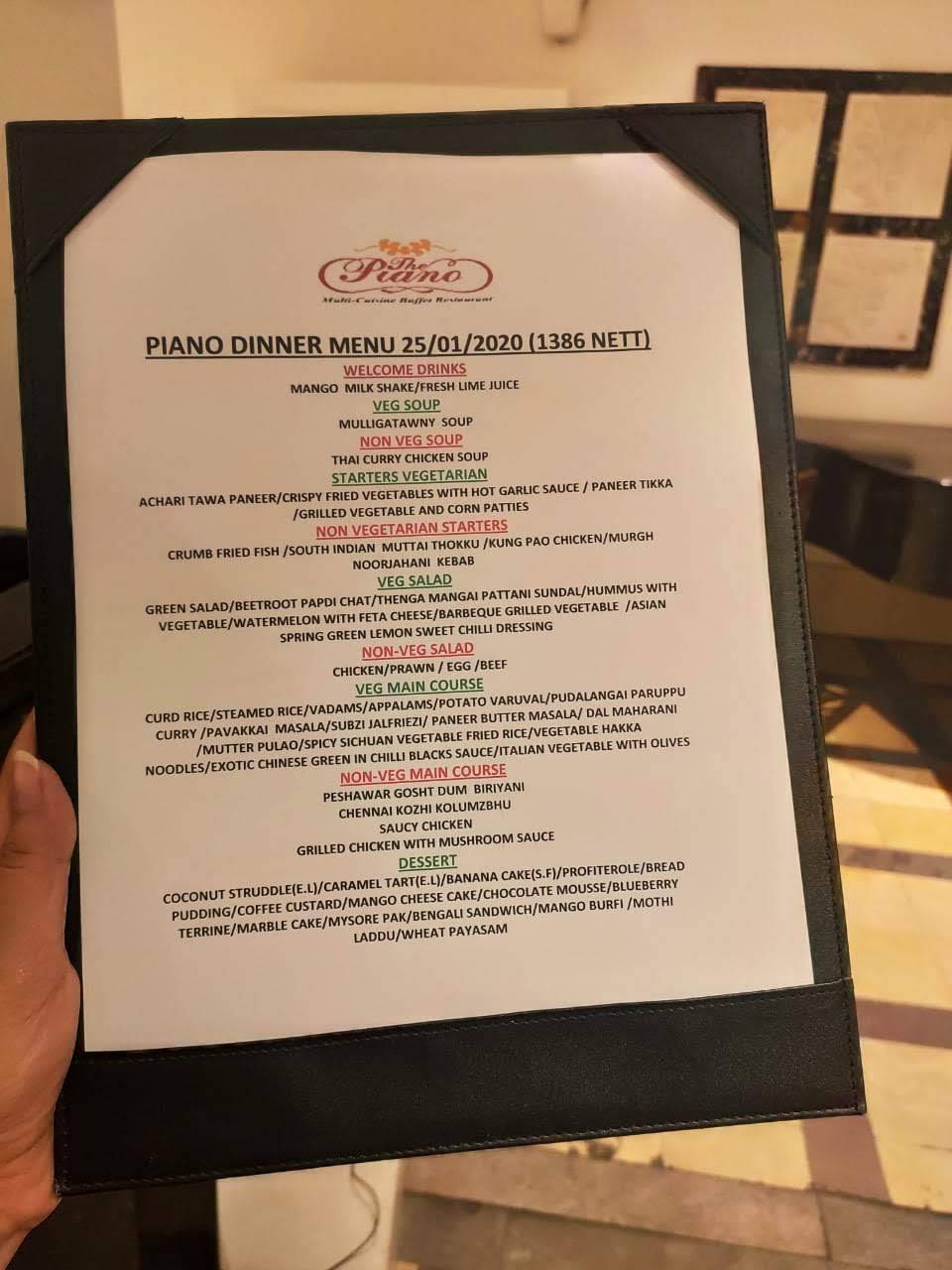 Bay 146 menu