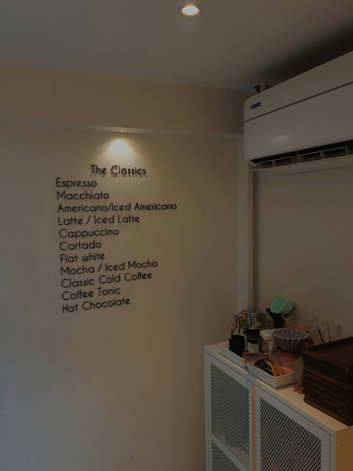 Bean Theory Coffee menu