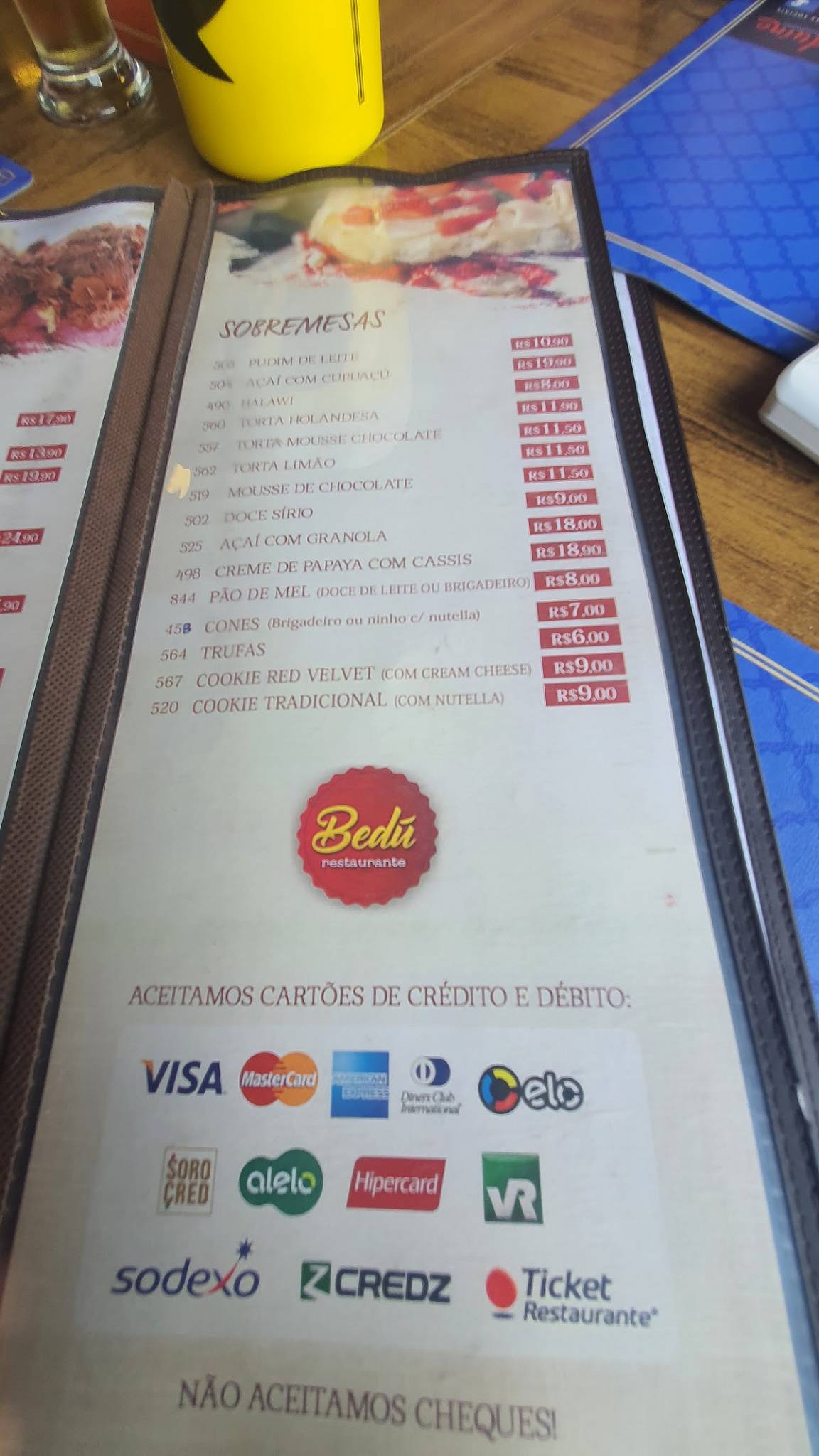 Bedu Esfihas Barueri cardápio