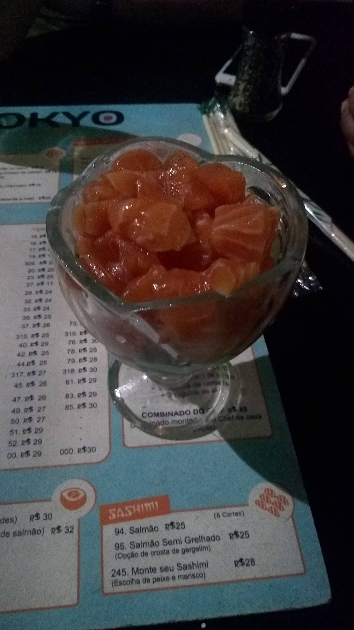 Tokyo Temakeria cardápio