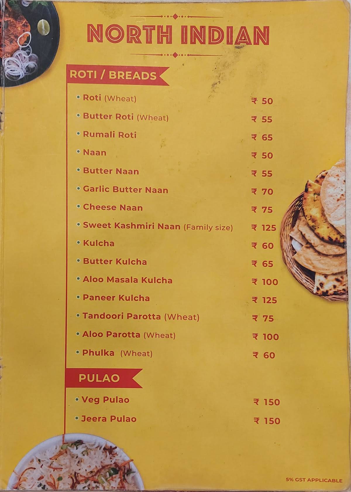 Bell Jumbo Restaurant menu