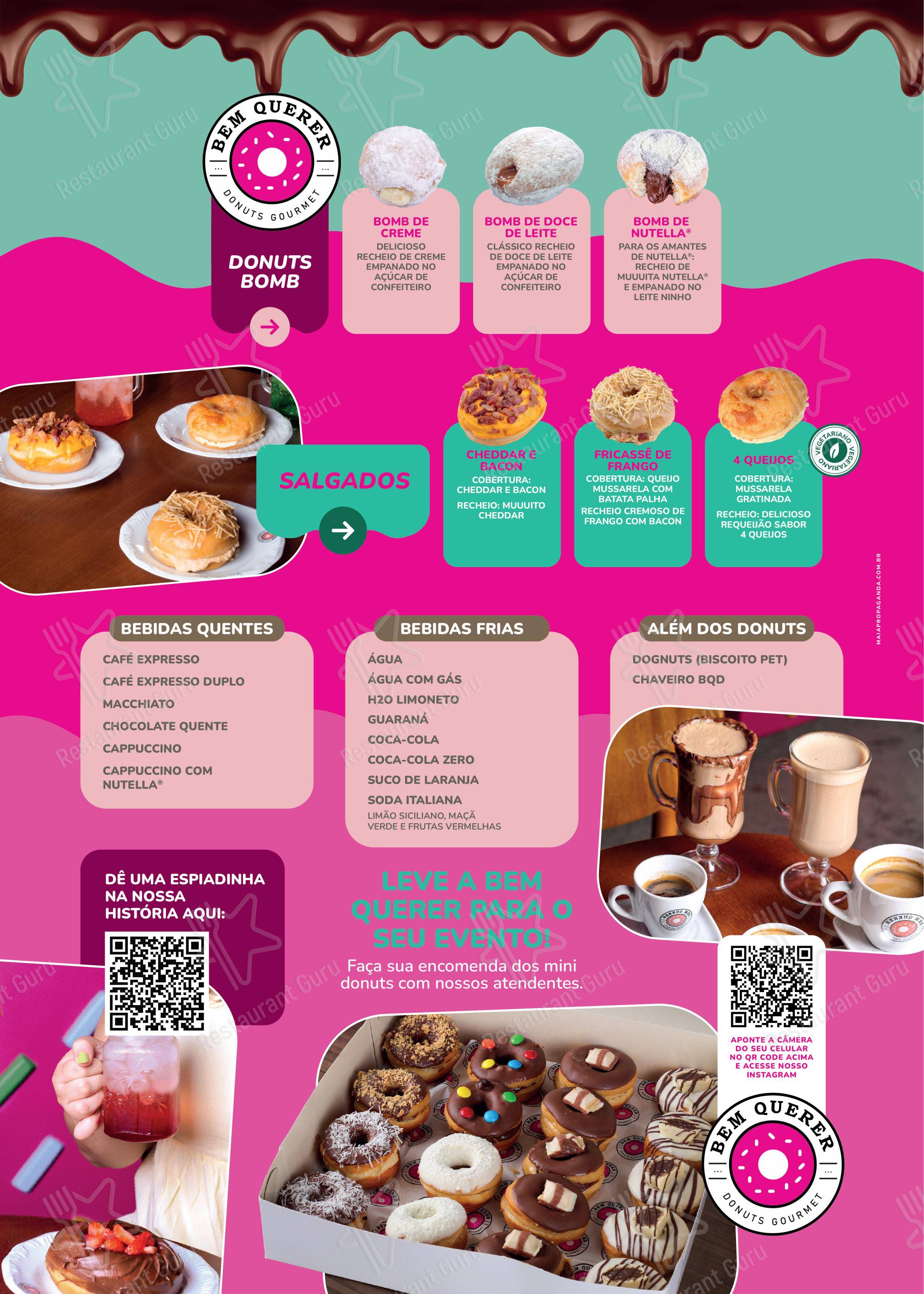 Bem Querer Donuts Gourmet em Ribeirão Preto - Menu