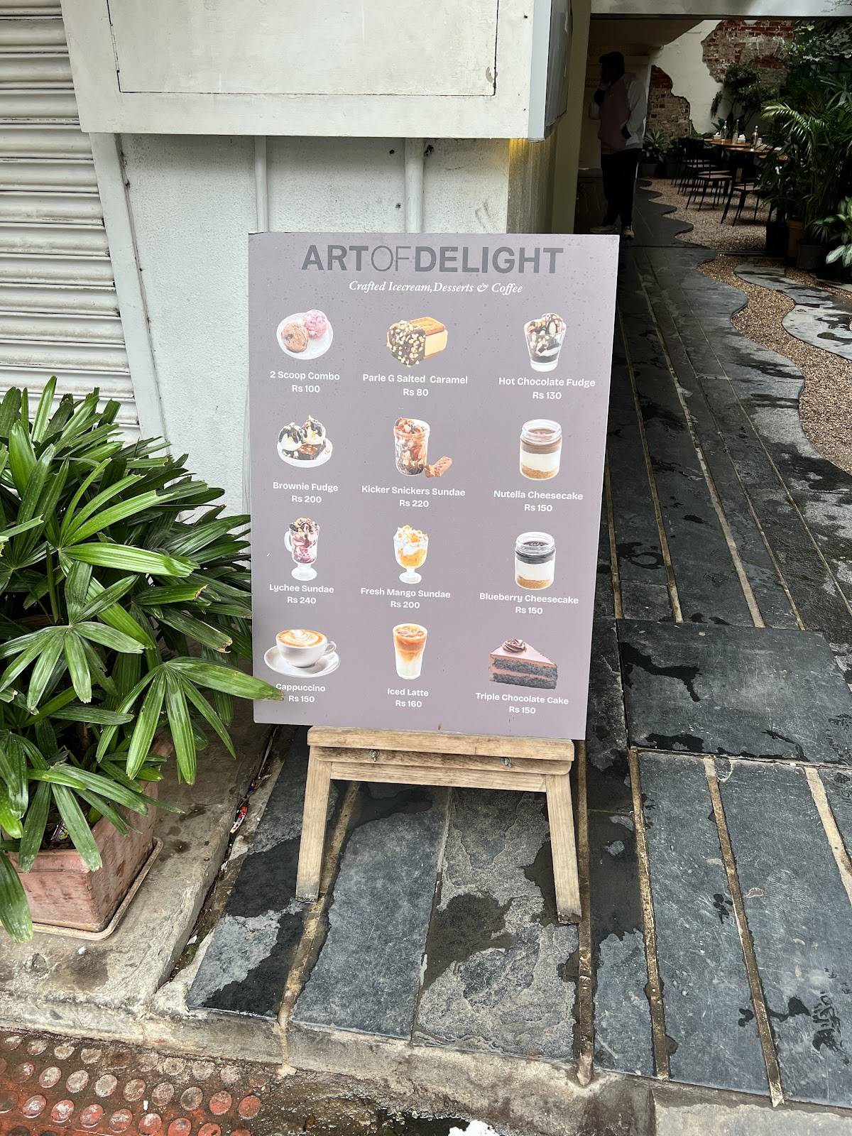 Art of Delight menu