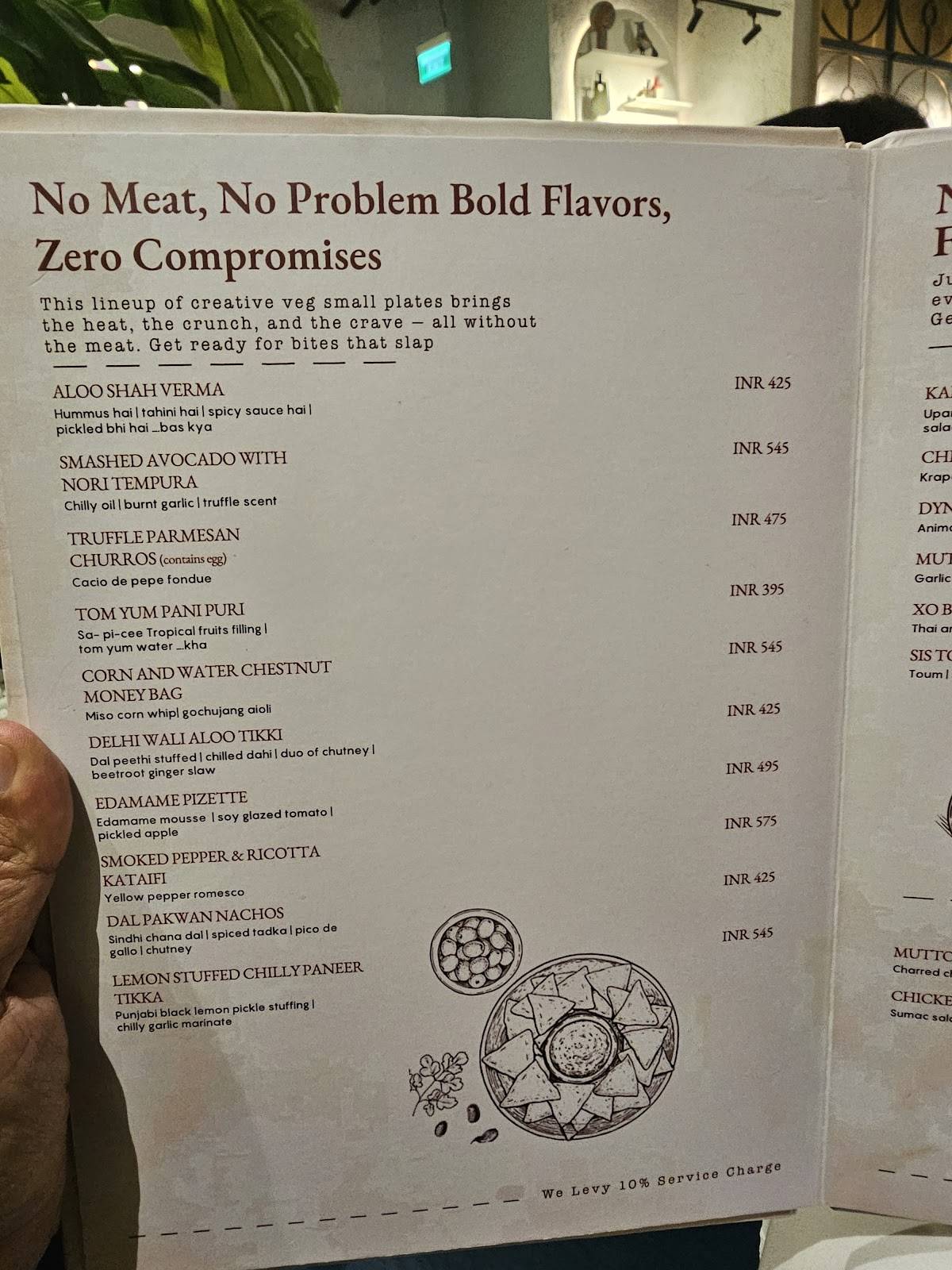 Plaka By Chef Ajay Chopra, Bengaluru menu