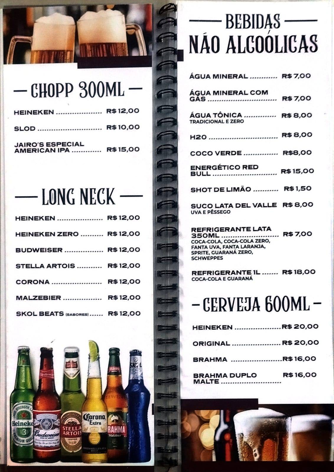 Restaurante Dona Maria cardápio