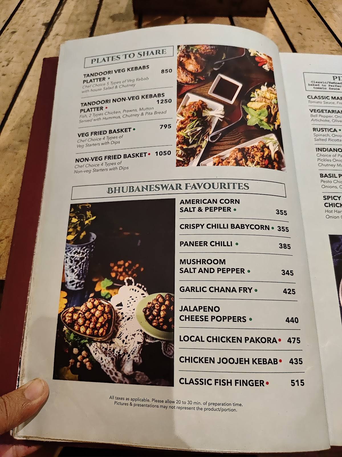TopNotch menu