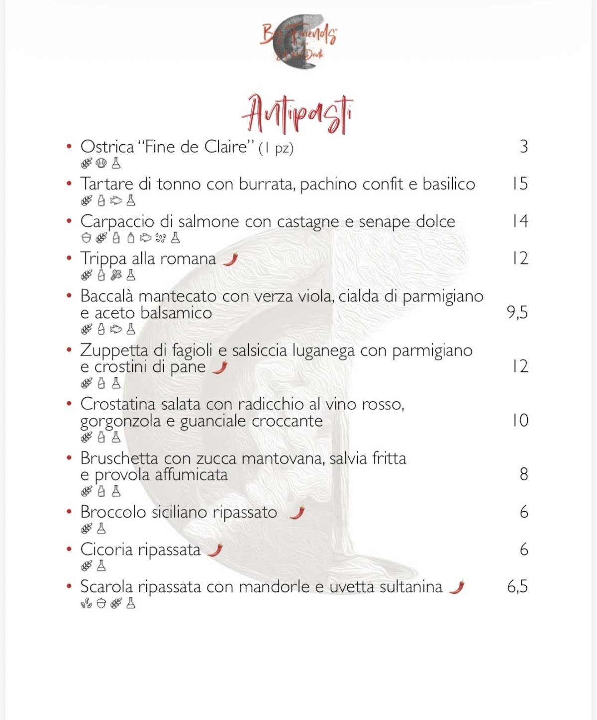 Menu di Big Friends 