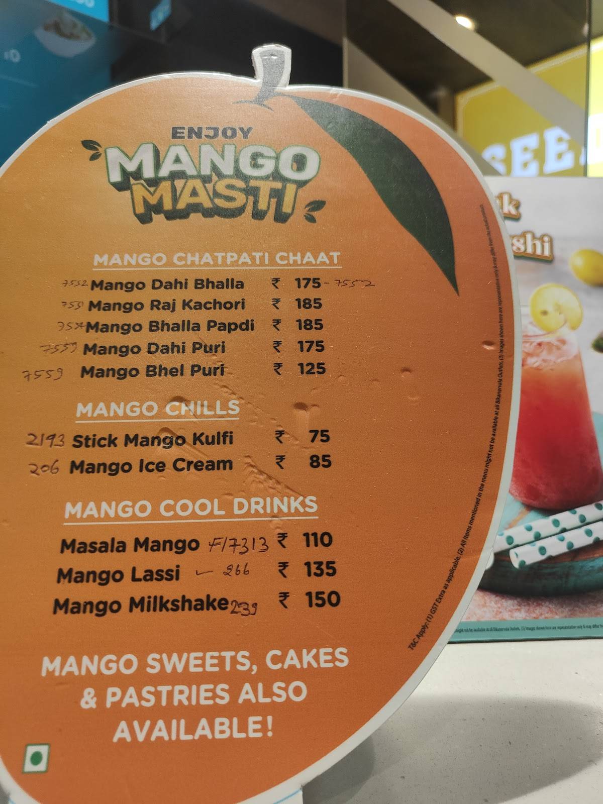 Bikanervala Sector 3 Rohini Delhi menu