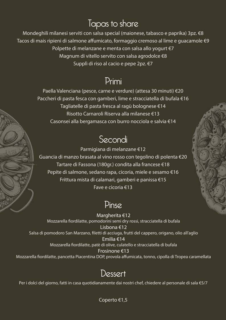 Menu di Autentico Bistrot 
