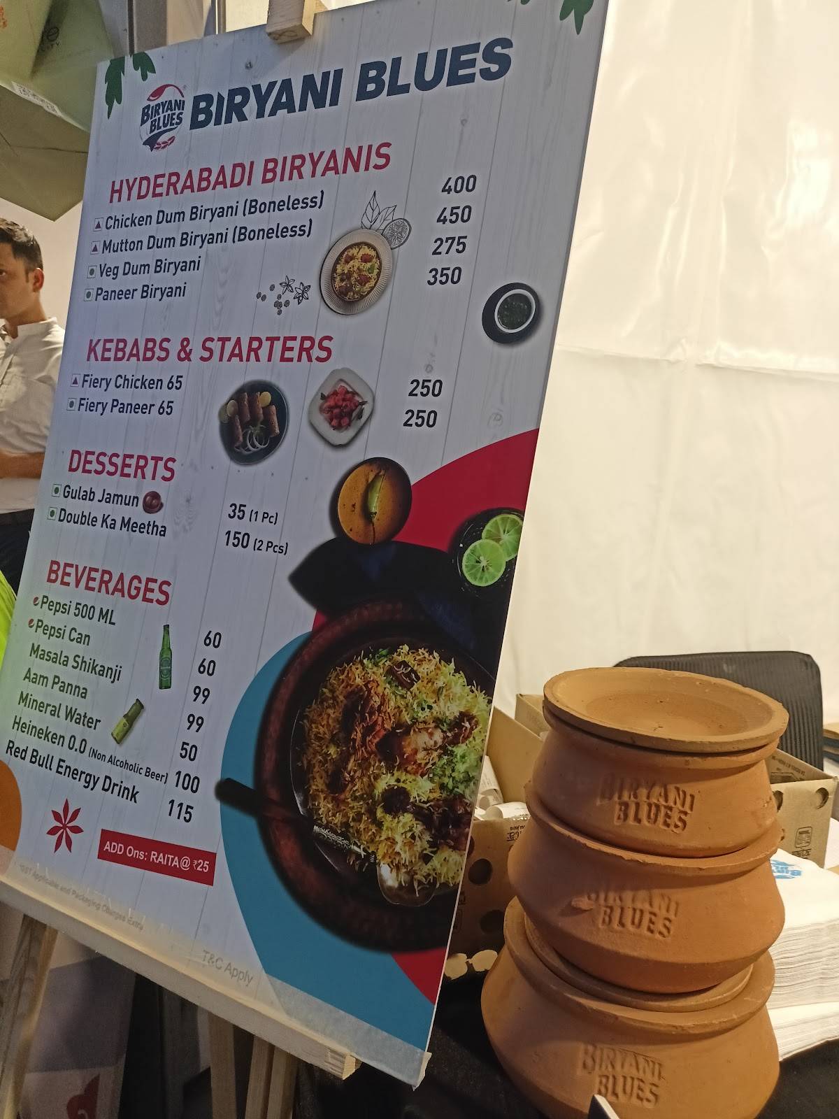 Biryani Blues menu