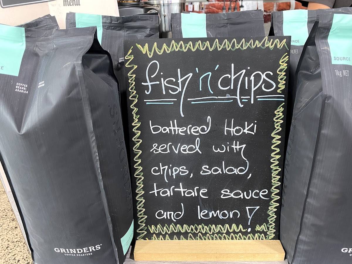 Menu at Blind Freddy's Cafe, Wodonga