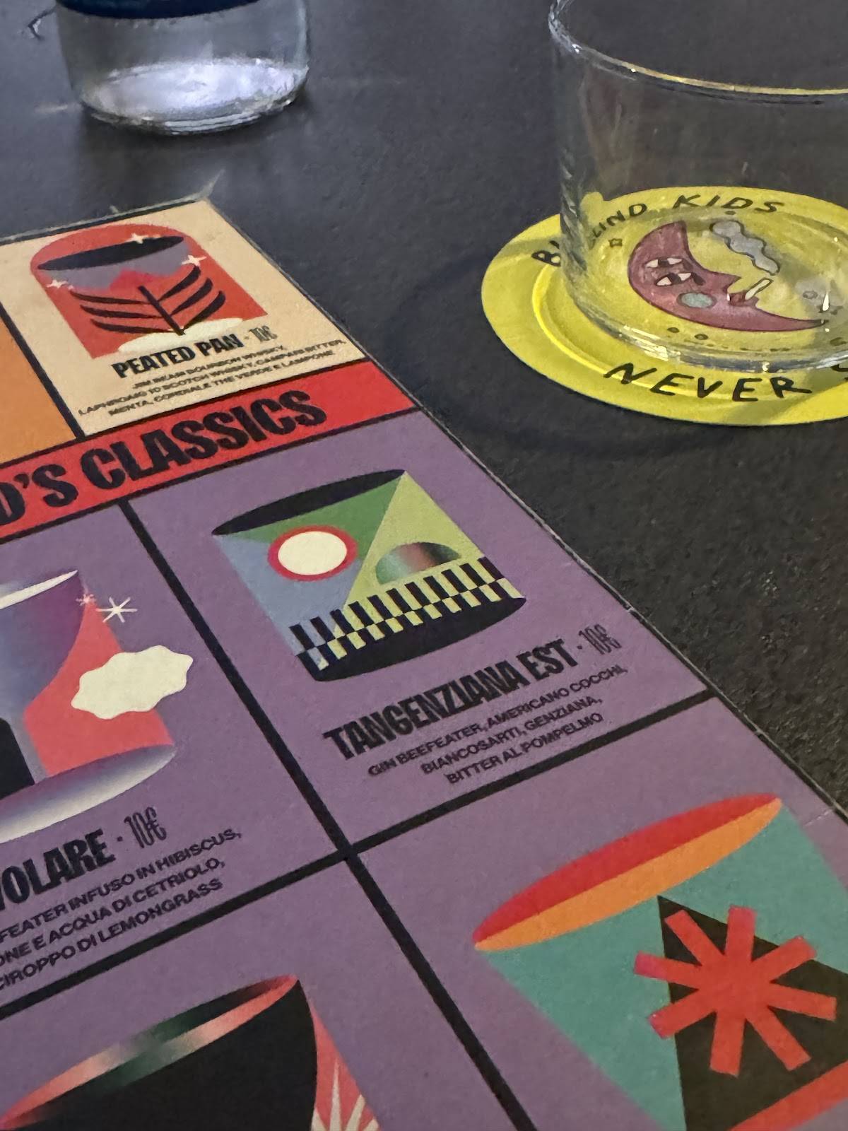 Menu di Blind Pig 