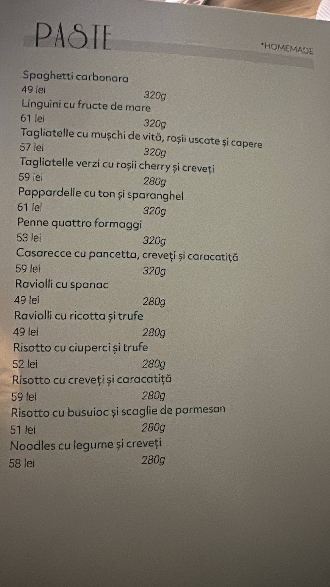 Menu de Bloom Restaurant