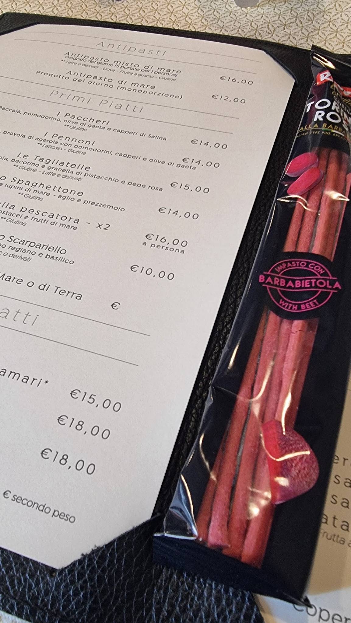 Menu di Boccalà - Brigata di Mare 